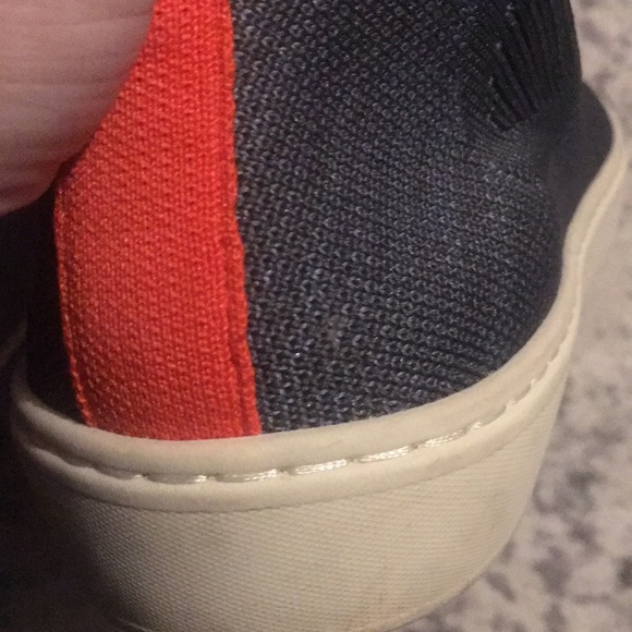 Rothys Chelsea Knit High Top Sneaker Gray Sz 7.5 - Picture 7 of 12